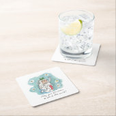 クリスマスがこの世から出てきてくれないか スクエアペーパーコースター (インサイチュ)