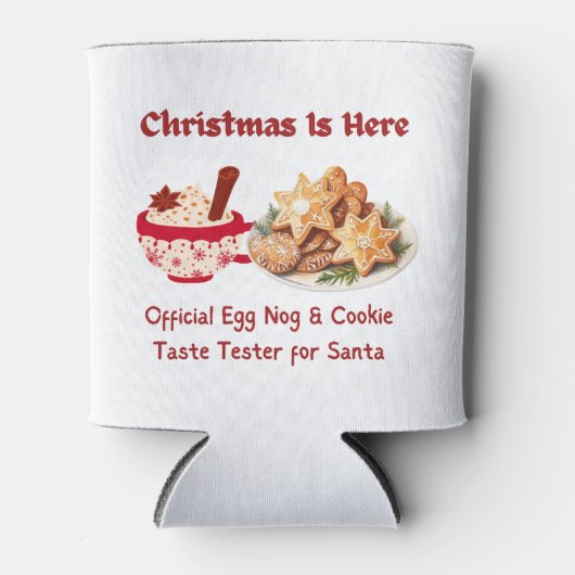 クリスマスがやってきた！エッグノッグとクッキーの味テスター 缶クーラー (正面)
