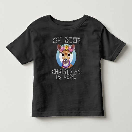 クリスマスがやってきた トドラーTシャツ (正面)