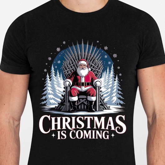 クリスマスがやってくる - 面白いクリスマス Tシャツ