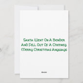 クリスマスがキャンセルされたカード シーズンカード (裏面)