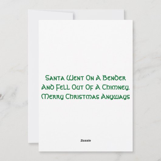 クリスマスがキャンセルされたカード シーズンカード (裏面)