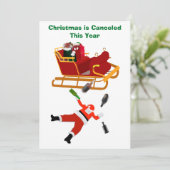 クリスマスがキャンセルされたカード 招待状 (スタンド正面)