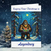 クリスマスがサスクワッチな楽しい時間でありますように   カード
