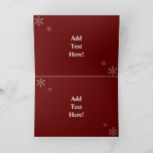 クリスマスがニワトリ小屋の雄鶏と雌鳥のホリデーシーズン シーズンカード (内部)