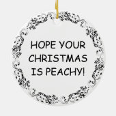 クリスマスがピーシーだといいな セラミックオーナメント (裏面)