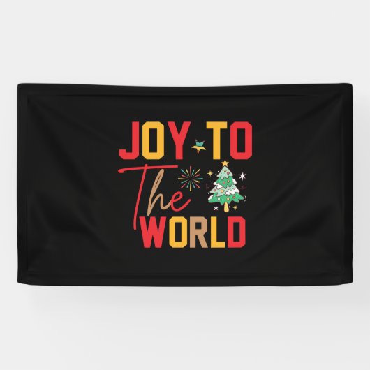 クリスマスが世界に喜びを与える 横断幕 (横)