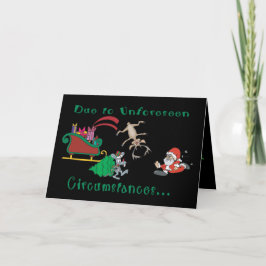 クリスマスが取り消されおもしろいた シーズンカード