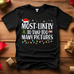 クリスマスが多過ぎる可能性が高い Tシャツ<br><div class="desc">大人おもしろいのマッチング家族Tシャツ。衣服はクリスマス、クリスマスのパーティー、または与え贈り物としての。Tユニセックスシャツ。来高品質Teesは様々な"最も可能性の高い"ことわざの選択で。クリスマスをテーマにした家族の服装飾A - 10月Bのクリスマスのために最も可能性が高い – クリスマス映画を見るC最も可能性が高い最も食べ高いすべてのクッキーDがプレゼントを揺るがす可能性が高いFの孫Fを台無しにするだろう – クリスマスGのにのゲーム遊を取する最最最も可能性高もも可能性が高高高い多くの写真H – 最も可能性が高い初めてのクリスマスを起こす朝J – 最も可能性が最も高い最後の一K – すべてのワインを飲む可能性が高い</div>