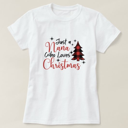 クリスマスが大好きなナナ Tシャツ (デザイン正面)