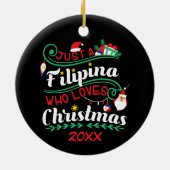 クリスマスが大好きなフィリピン人 セラミックオーナメント (裏面)