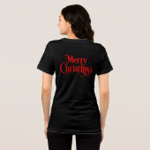 クリスマスが大好きな女の子だ トライブレンドＴシャツ (裏面全面)