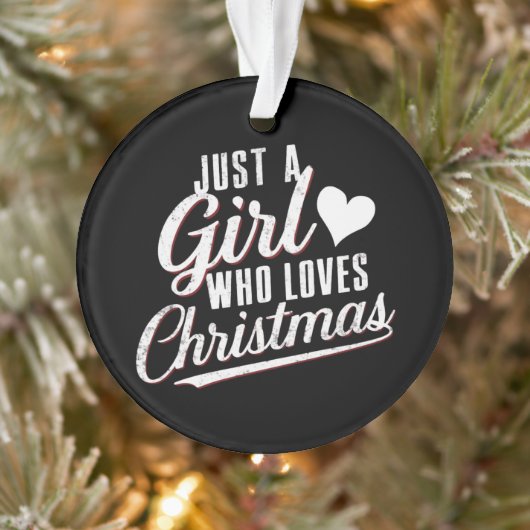クリスマスが大好きな女の子 オーナメント (ツリー)