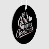 クリスマスが大好きな女の子 オーナメント (正面)