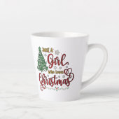 クリスマスが大好きな女の子 カフェラテマグ (右)