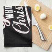 クリスマスが大好きな女の子 キッチンタオル (四つ折り)