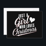クリスマスが大好きな女の子 シーズンポストカード<br><div class="desc">クリスマスが大好きな女の子</div>