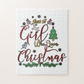 クリスマスが大好きな女の子 ジグソーパズル (縦)
