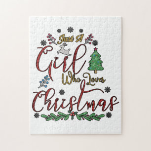 クリスマスが大好きな女の子 ジグソーパズル