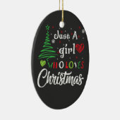 クリスマスが大好きな女の子 セラミックオーナメント (右)