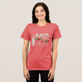 クリスマスが大好きな女の子 トライブレンドTシャツ (正面全面)