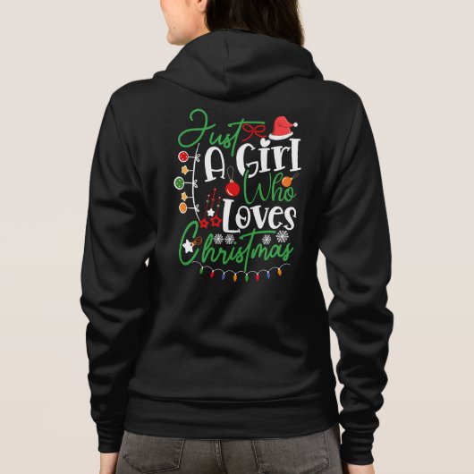 クリスマスが大好きな女の子 パーカ (裏面)