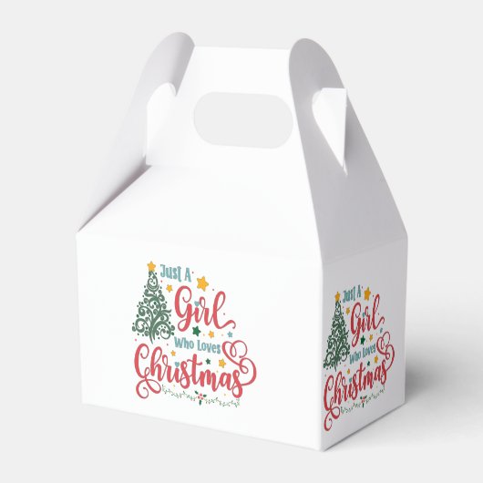 クリスマスが大好きな女の子 フェイバーボックス (正面サイド)