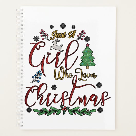 クリスマスが大好きな女の子 プランナー手帳 (正面)