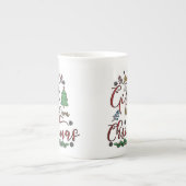 クリスマスが大好きな女の子 ボーンチャイナマグカップ (正面)