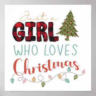 クリスマスが大好きな女の子 ポスター