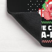 クリスマスが大好きな、とんがったアンテナのウーパールーパー(アクソロル)inサンタ帽のダサいやつ マウスパッド (コーナー)