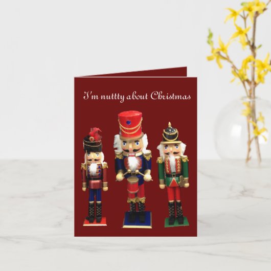 「クリスマスが大好き」 カード (黄色い花)