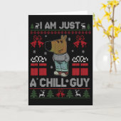 クリスマスが好きなだけの落ち着いた男 メメ カード (黄色い花)