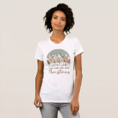 クリスマスが好きな女の子のためのTシャツ Tシャツ (正面フル)