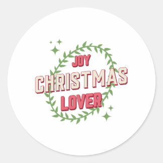 クリスマスが好き ラウンドシール