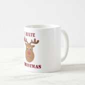 クリスマスが嫌いな悲しいトナカイ コーヒーマグカップ (正面右)