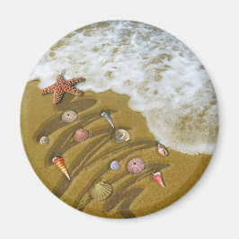 クリスマスが岸に流れ着く マグネット