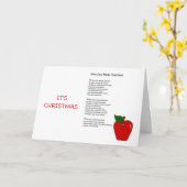 クリスマスが最高の先生に望む カード (黄色い花)