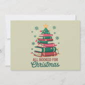 クリスマスが本でいっぱい！図書館員・本好きの木 シーズンカード (正面)