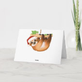 クリスマスが楽しいナマケモノ シーズンカード (裏面)