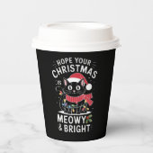 クリスマスが猫のようにメリーで明るいものになりますように 猫のX'mas 紙コップ (正面)