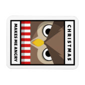 クリスマスが私を怒作る マグネット (横)