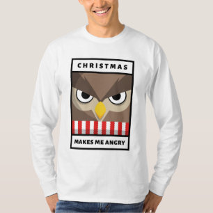 クリスマスが私を怒作る Tシャツ