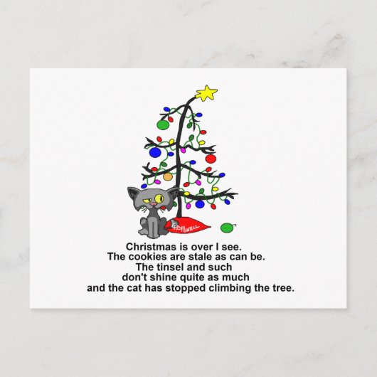 クリスマスが終わった シーズンポストカード (正面)