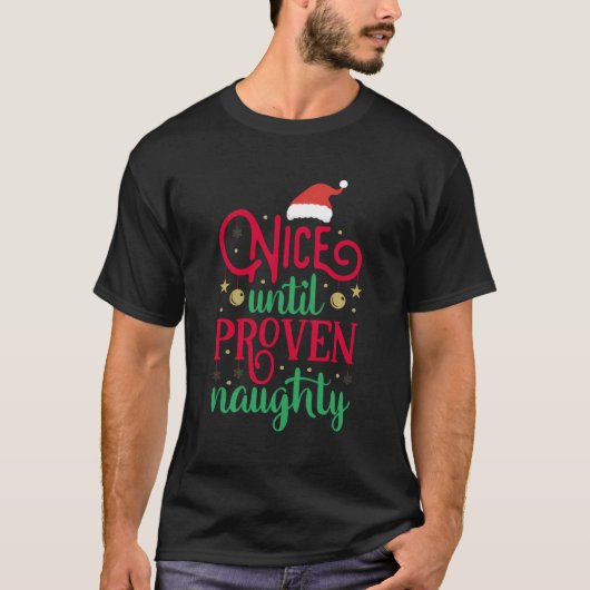 クリスマスが証明されるまいけなでおもしろい良い Tシャツ (正面)