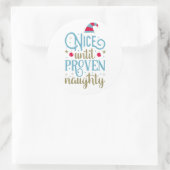 クリスマスが証明されるまでいけな良い |シール ラウンドシール (バッグ)