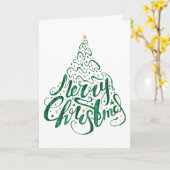 クリスマスが輝きますように カード (黄色い花)