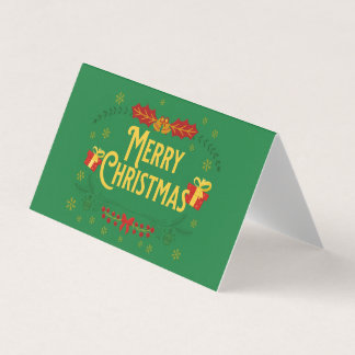 クリスマスが近づいている 名刺