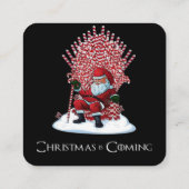 クリスマスが近づいてます スクエア名刺 (裏面)