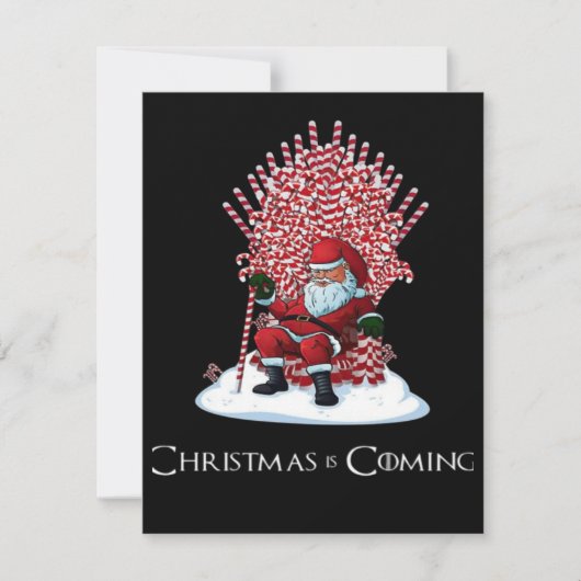 クリスマスが近づいてる シーズンカード (正面)